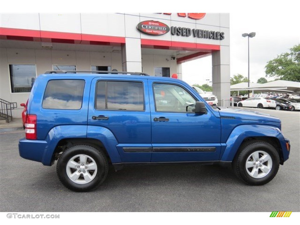 2009 Liberty Sport - Deep Water Blue Pearl / Dark Slate Gray photo #8