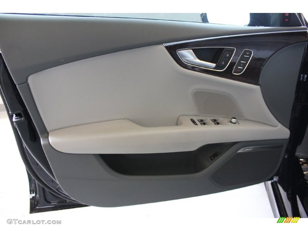 2013 Audi A7 3.0T quattro Premium Titanium Gray Door Panel Photo #94925946