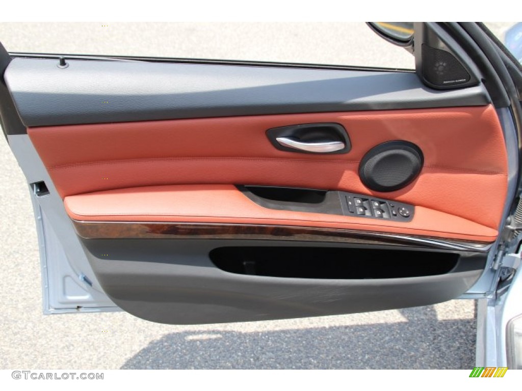 2011 BMW 3 Series 328i Sedan Chestnut Brown Dakota Leather Door Panel Photo #94926624