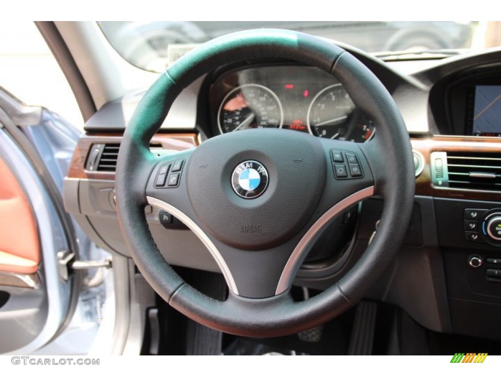 2011 BMW 3 Series 328i Sedan Chestnut Brown Dakota Leather Steering Wheel Photo #94926804