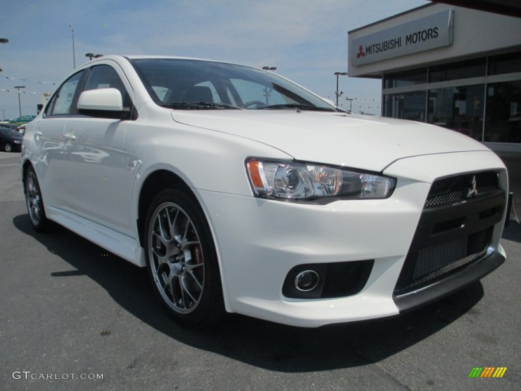 Wicked White 2014 Mitsubishi Lancer Evolution MR Exterior Photo #94927806