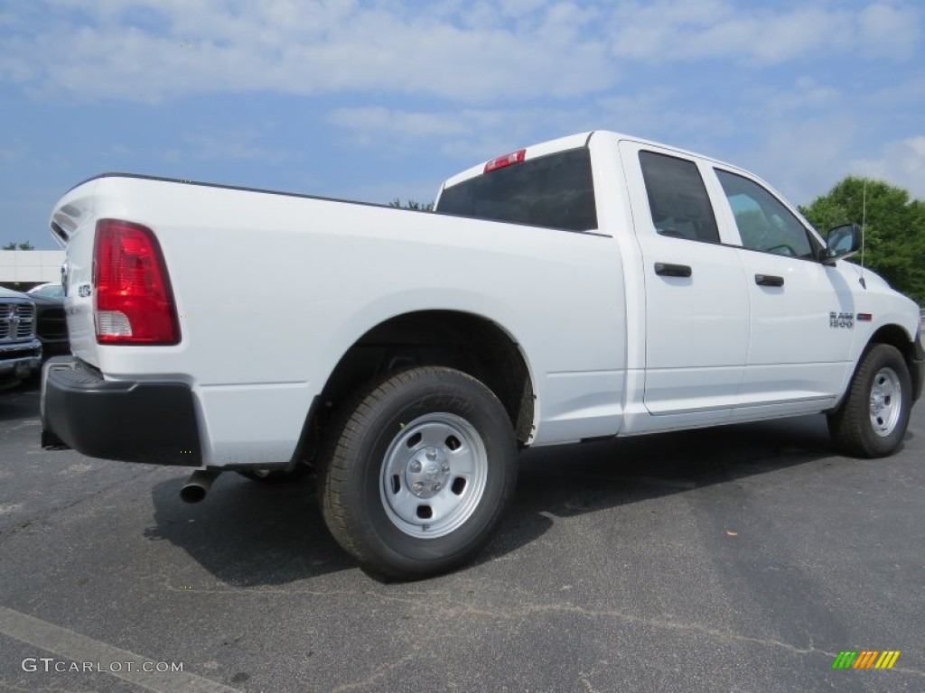 2014 1500 Tradesman Quad Cab 4x4 - Bright White / Black/Diesel Gray photo #3