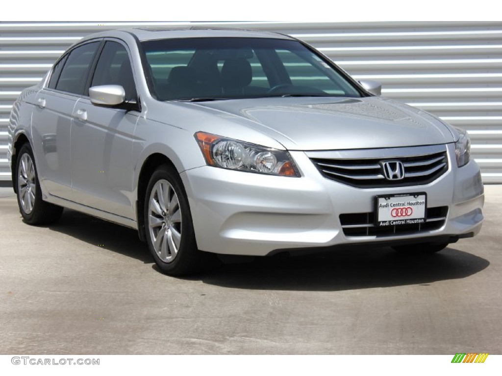 2012 Accord EX-L Sedan - Alabaster Silver Metallic / Black photo #1