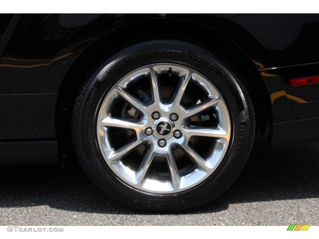 2011 Mustang V6 Premium Convertible - Ebony Black / Saddle photo #30