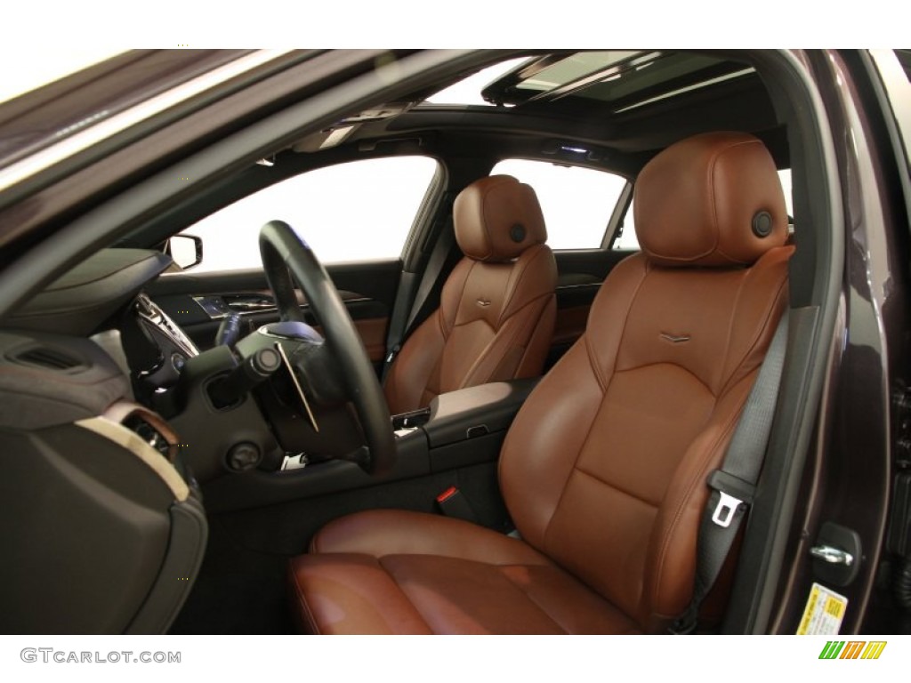 Kona Brown/Jet Black Interior 2014 Cadillac CTS Sedan Photo #94929078