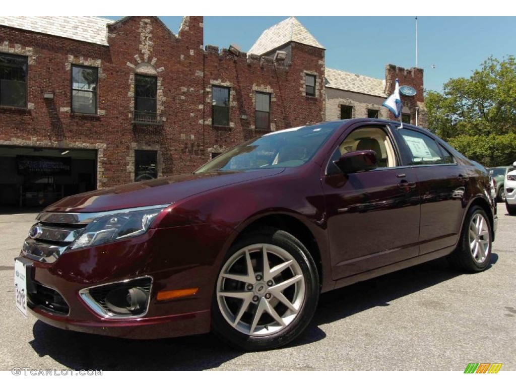 2012 Fusion SEL - Bordeaux Reserve Metallic / Camel photo #1