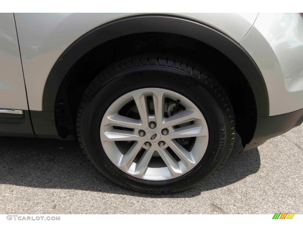 2012 Explorer XLT 4WD - Ingot Silver Metallic / Charcoal Black photo #12