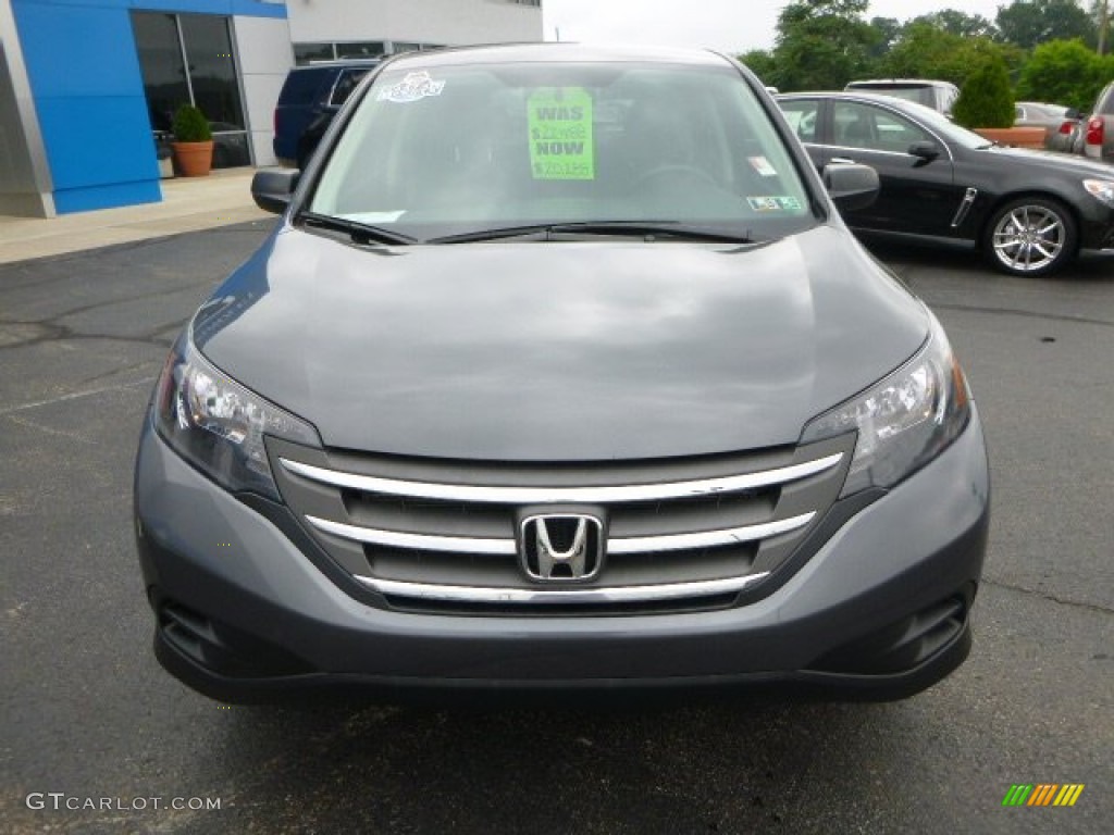 2012 CR-V LX 4WD - Polished Metal Metallic / Gray photo #8