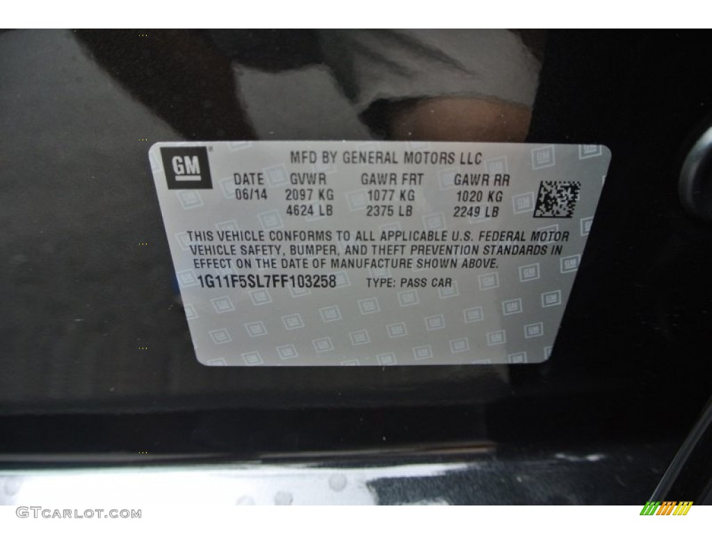 2015 Malibu LTZ - Black Granite Metallic / Jet Black photo #7