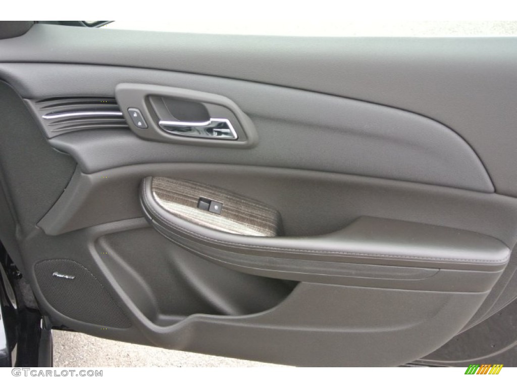 2015 Chevrolet Malibu LTZ Jet Black Door Panel Photo #94932213