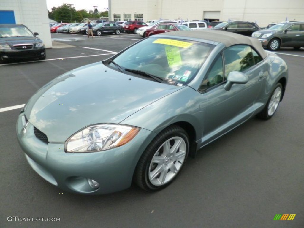 2007 Eclipse Spyder GT - Satin Meisai Gray Pearl / Medium Gray photo #3