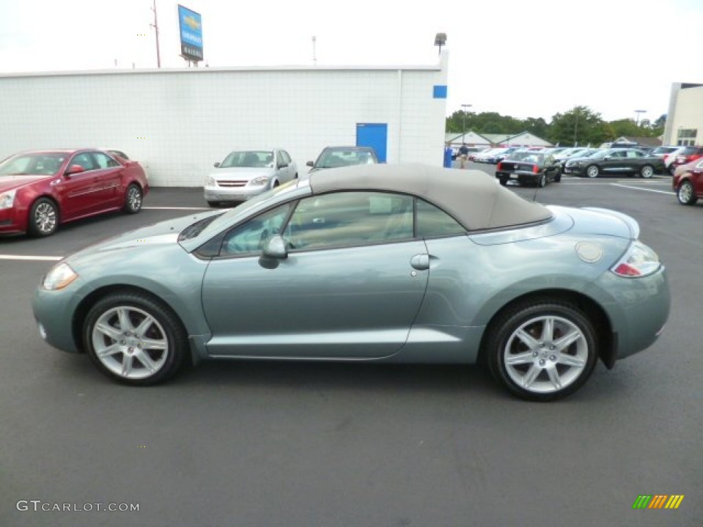 2007 Eclipse Spyder GT - Satin Meisai Gray Pearl / Medium Gray photo #4