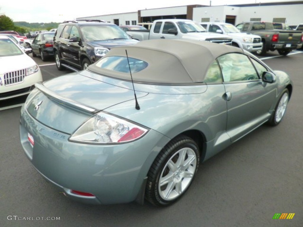 2007 Eclipse Spyder GT - Satin Meisai Gray Pearl / Medium Gray photo #7