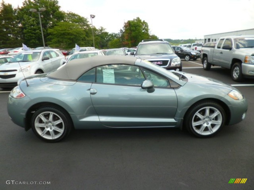 2007 Eclipse Spyder GT - Satin Meisai Gray Pearl / Medium Gray photo #8