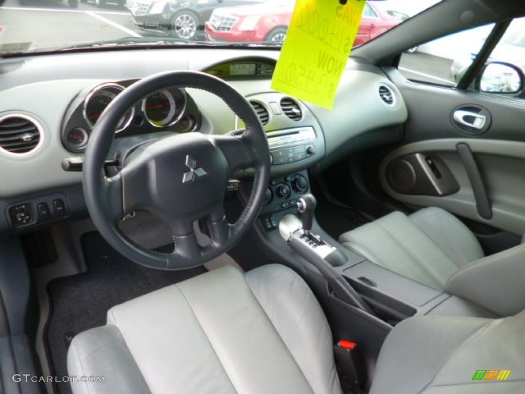 2007 Eclipse Spyder GT - Satin Meisai Gray Pearl / Medium Gray photo #14