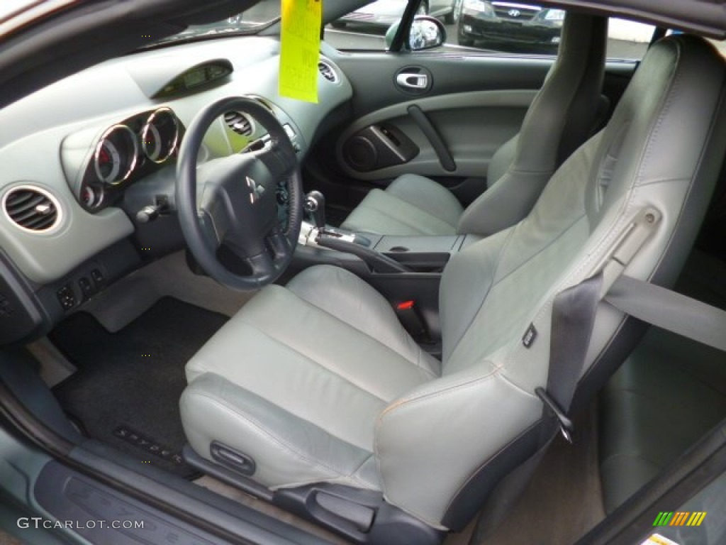 2007 Eclipse Spyder GT - Satin Meisai Gray Pearl / Medium Gray photo #15