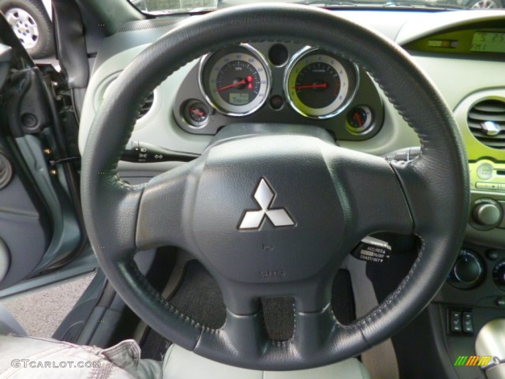 2007 Eclipse Spyder GT - Satin Meisai Gray Pearl / Medium Gray photo #18