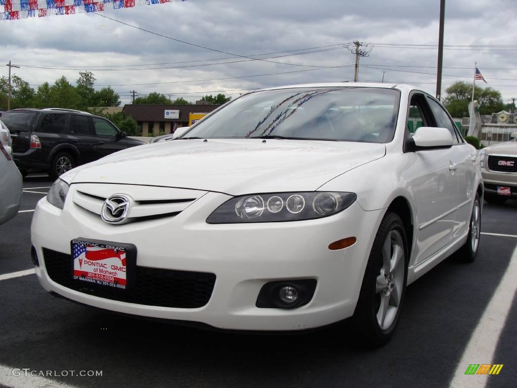 2006 MAZDA6 i Sport Sedan - Performance White / Black photo #1