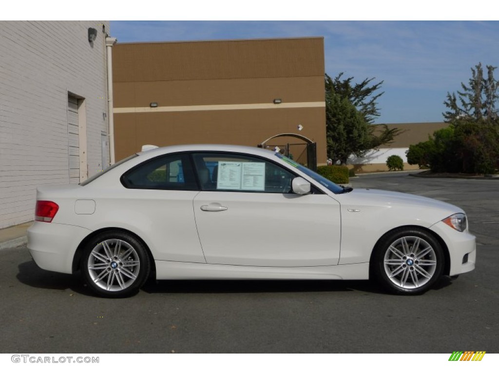 Alpine White 2012 BMW 1 Series 128i Coupe Exterior Photo #94935693