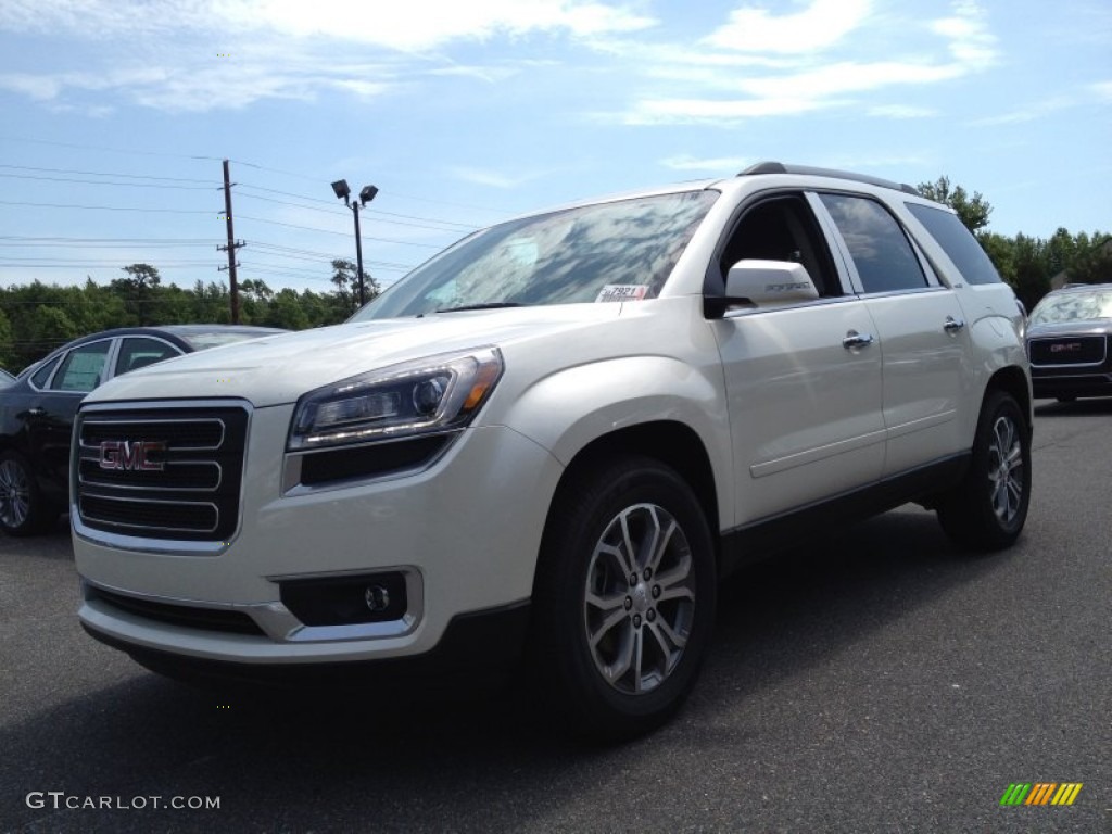 2014 Acadia SLT - White Diamond Tricoat / Dark Cashmere photo #1