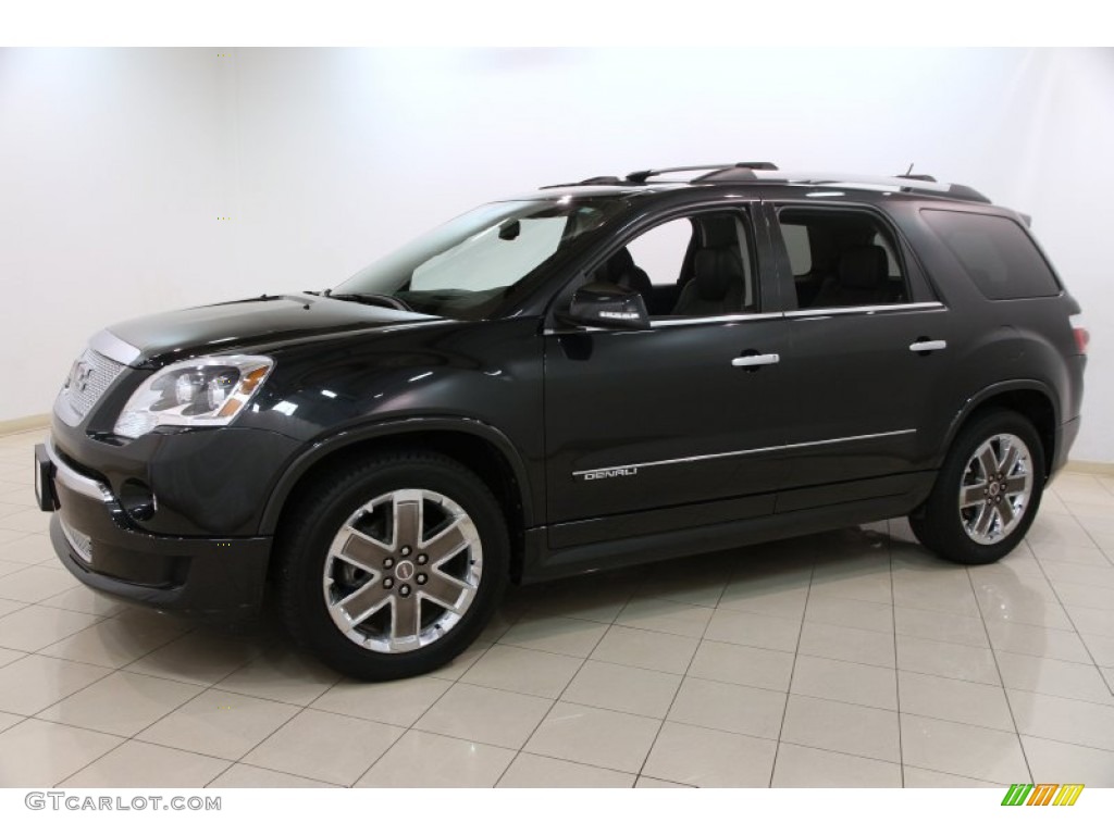 2012 Acadia Denali AWD - Carbon Black Metallic / Ebony photo #3