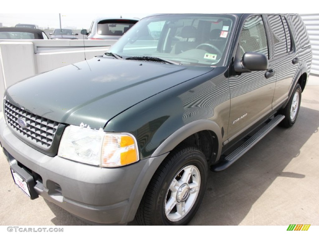 2004 Explorer XLS - Aspen Green Metallic / Graphite photo #3