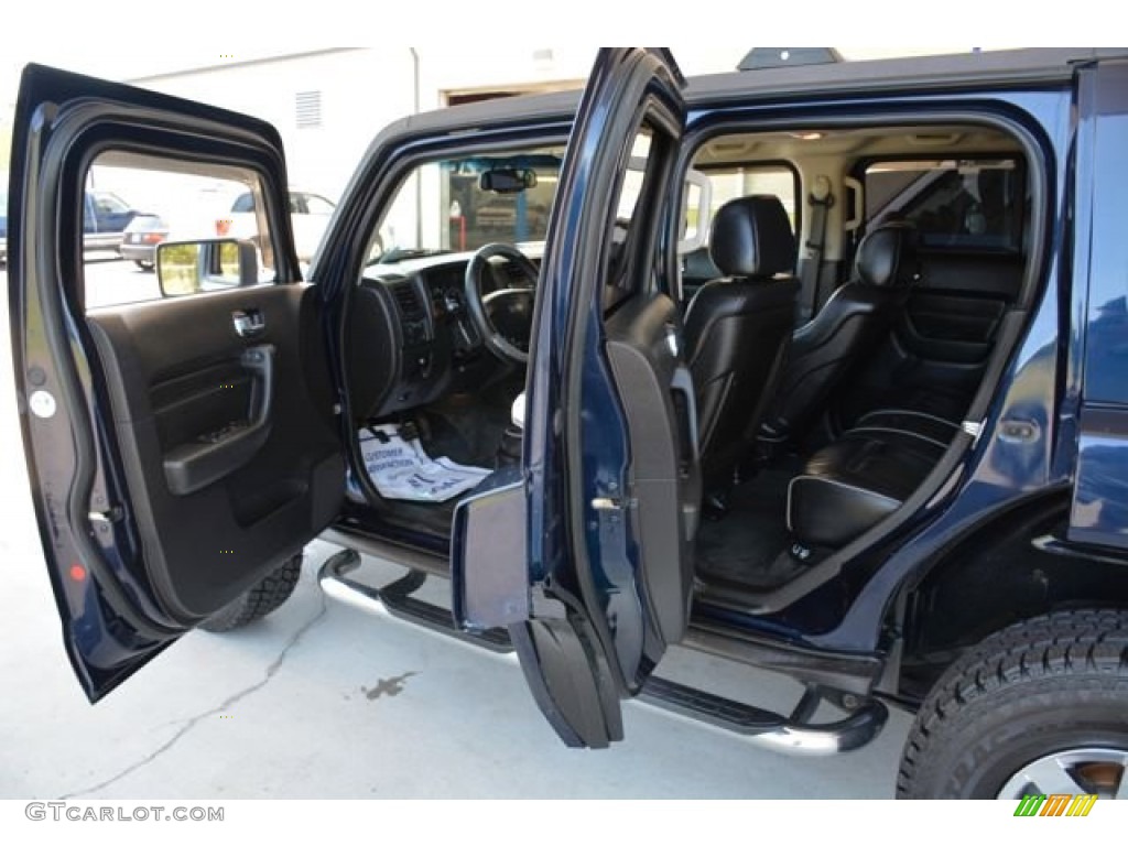 2007 H3  - Midnight Blue Metallic / Ebony Black/Pewter photo #10