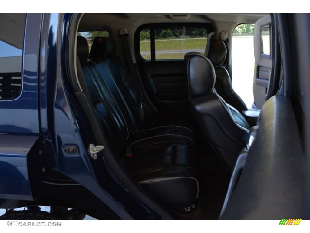 2007 H3  - Midnight Blue Metallic / Ebony Black/Pewter photo #17