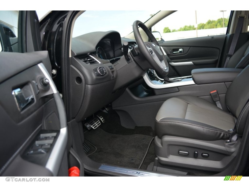 Sport Charcoal Black/Silver Smoke Metallic Interior 2014 Ford Edge Sport Photo #94944096