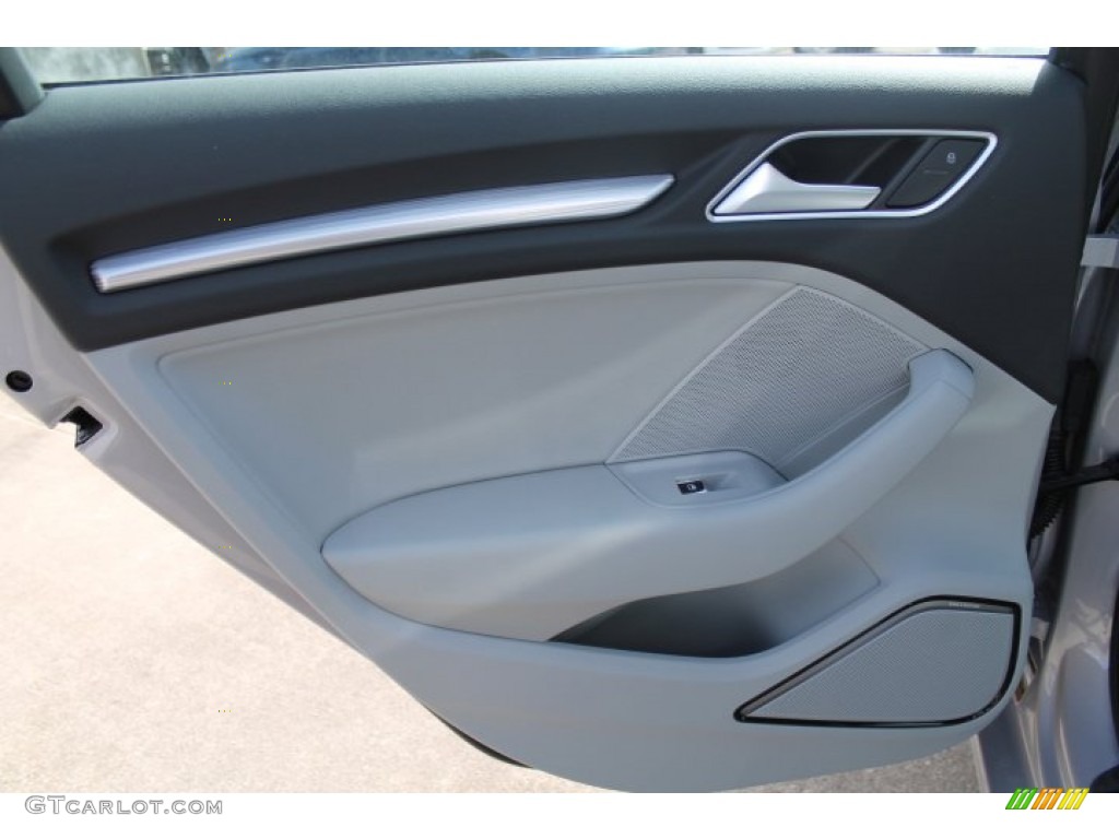 2015 Audi A3 2.0 Premium Plus quattro Titanium Gray Door Panel Photo #94944399
