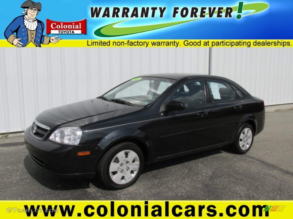 2008 Forenza  - Fantasy Black Metallic / Grey photo #1