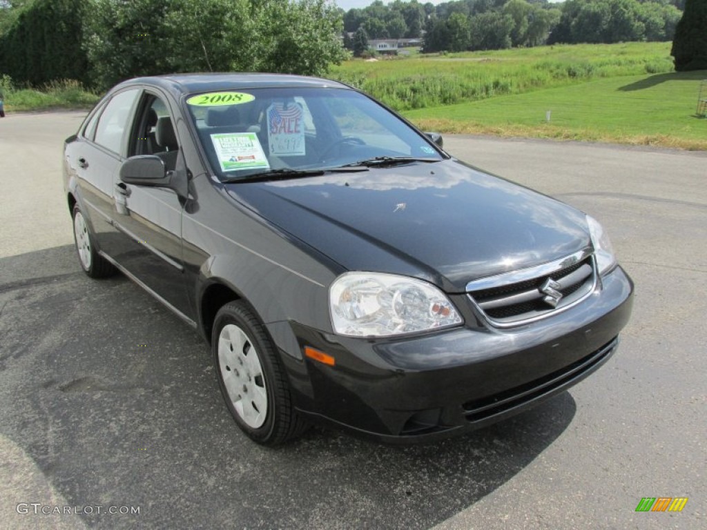 2008 Forenza  - Fantasy Black Metallic / Grey photo #7