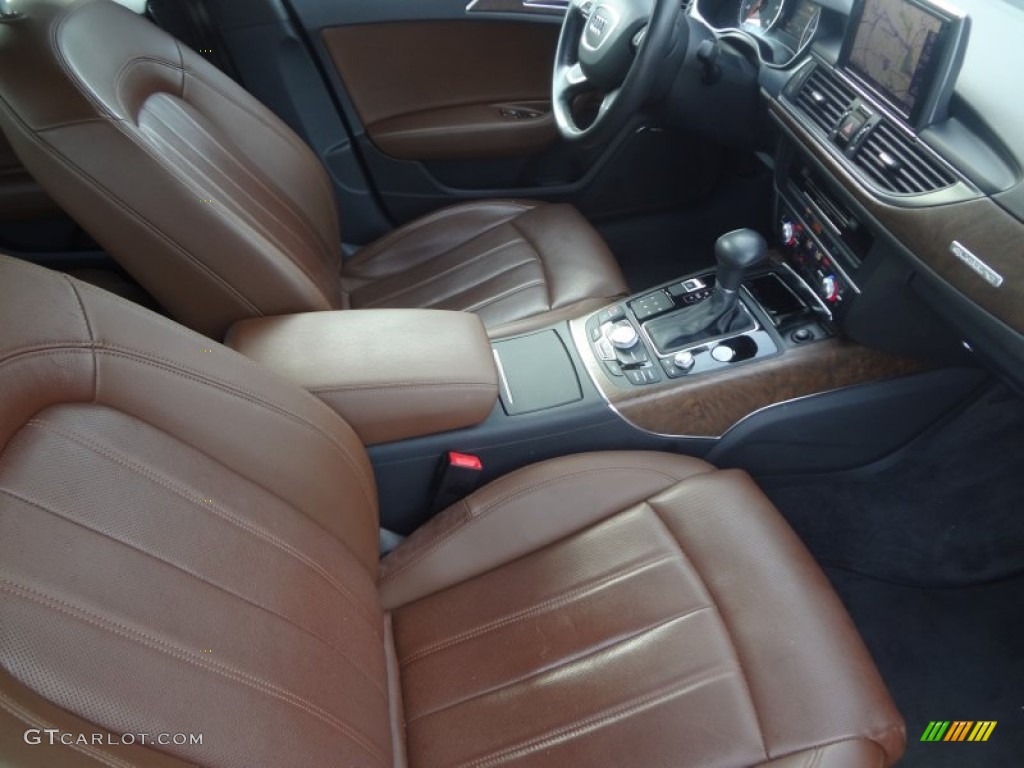 Nougat Brown Interior 2012 Audi A6 3.0T quattro Sedan Photo #94947471