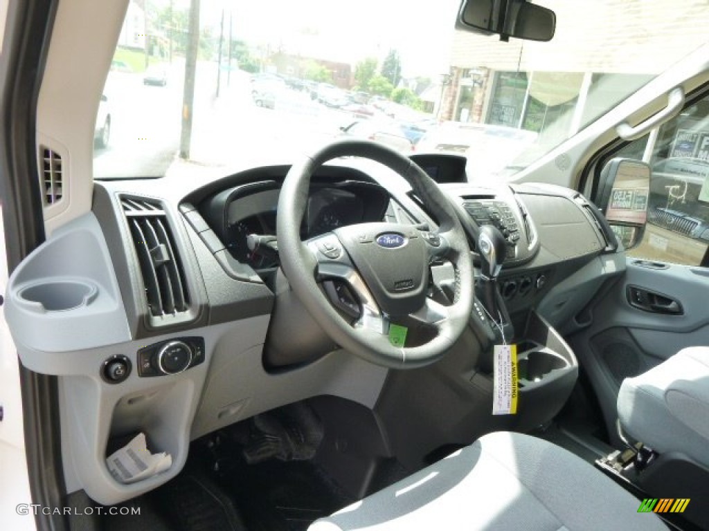 Charcoal Black Interior 2015 Ford Transit Van 250 MR Long Photo #94947543