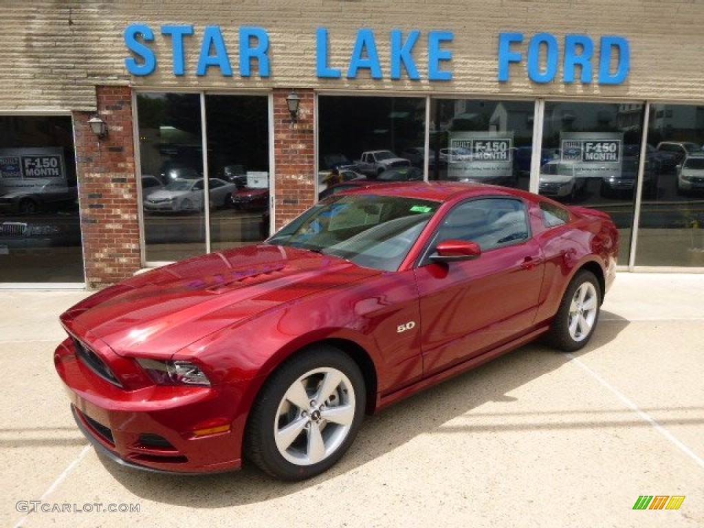 Ruby Red Ford Mustang