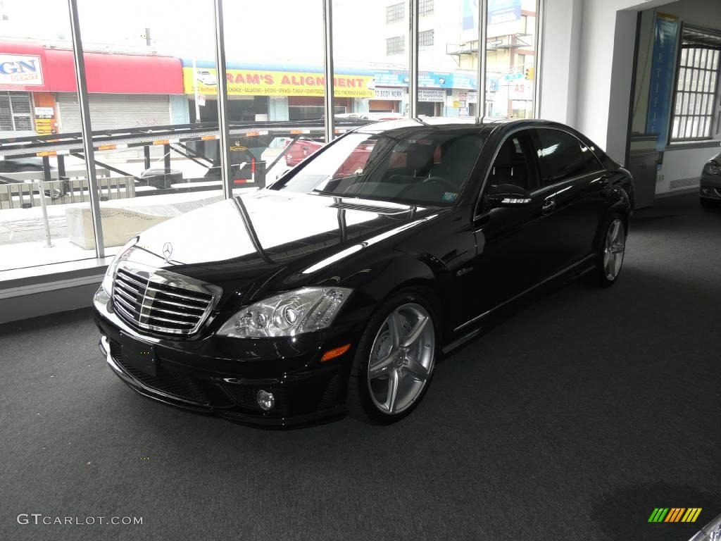 2008 S 63 AMG Sedan - Black / Black photo #1