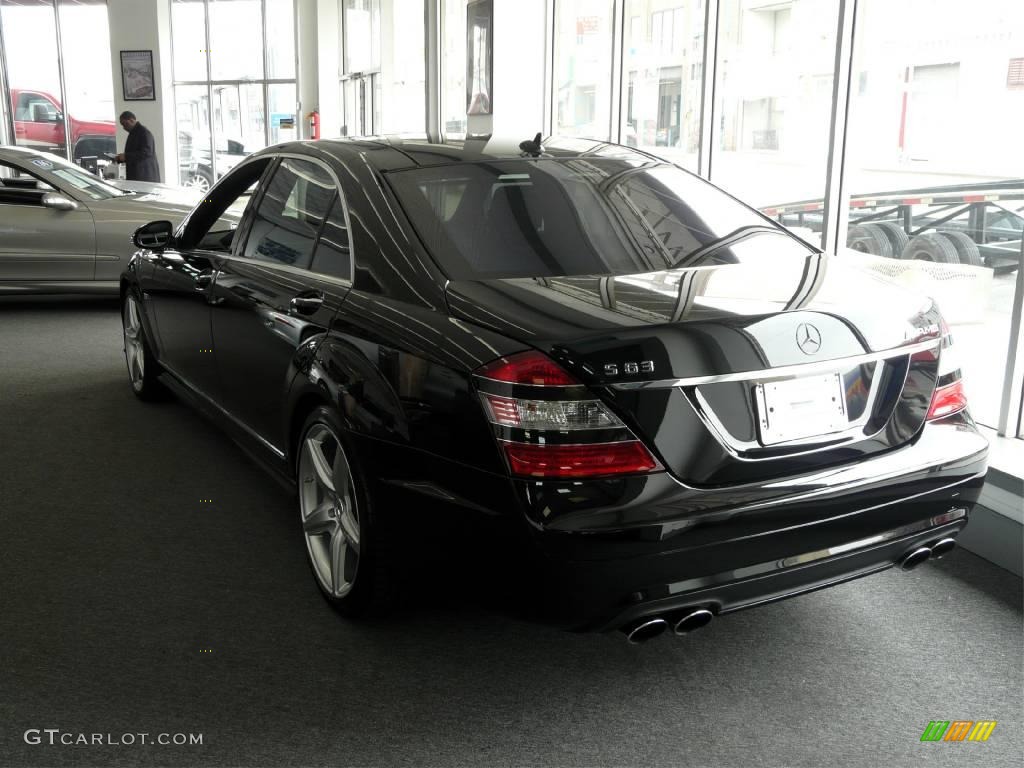 2008 S 63 AMG Sedan - Black / Black photo #3