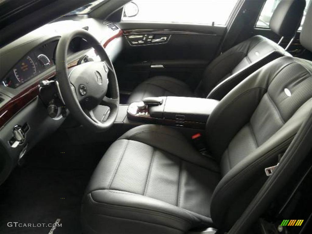 2008 S 63 AMG Sedan - Black / Black photo #5