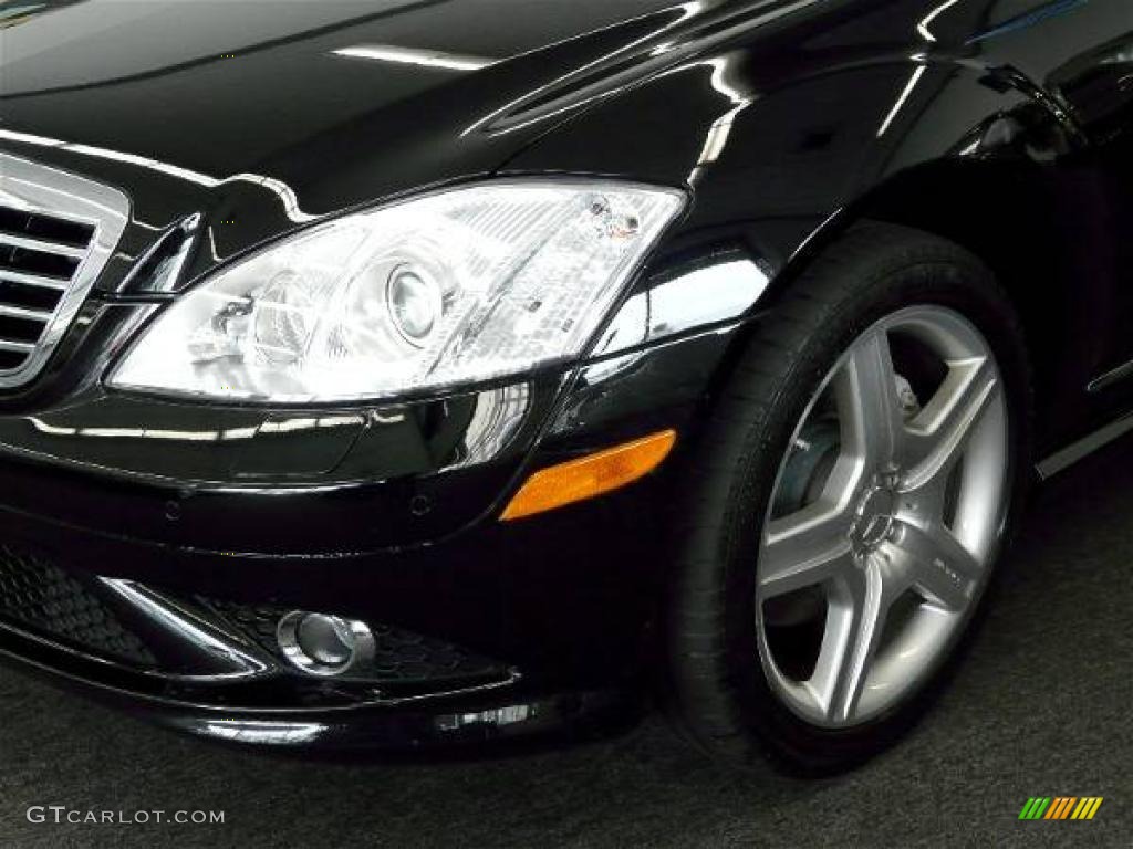 2008 S 63 AMG Sedan - Black / Black photo #8