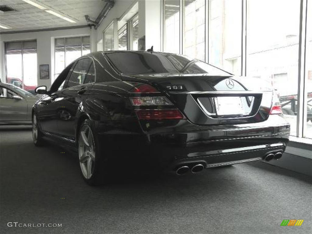 2008 S 63 AMG Sedan - Black / Black photo #9