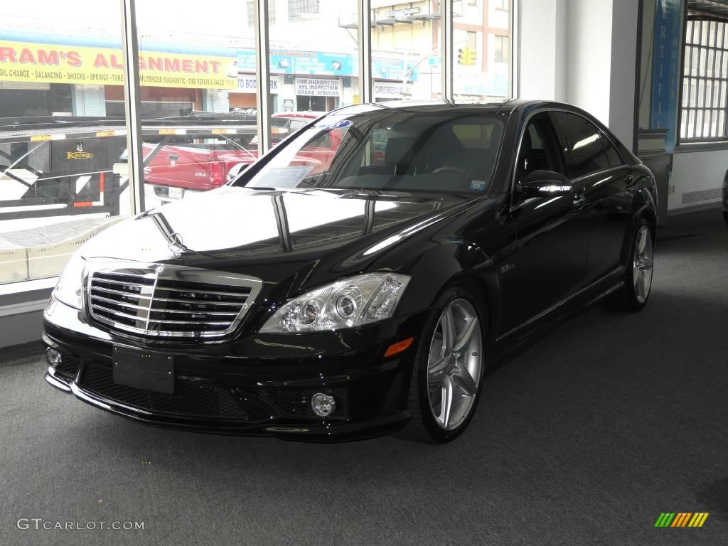 2008 S 63 AMG Sedan - Black / Black photo #12