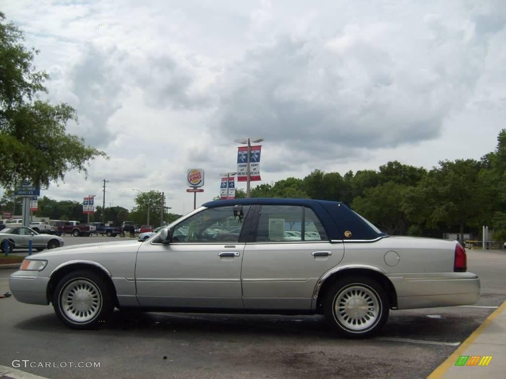 1999 Grand Marquis LS - Silver Frost Metallic / Deep Slate Blue photo #6