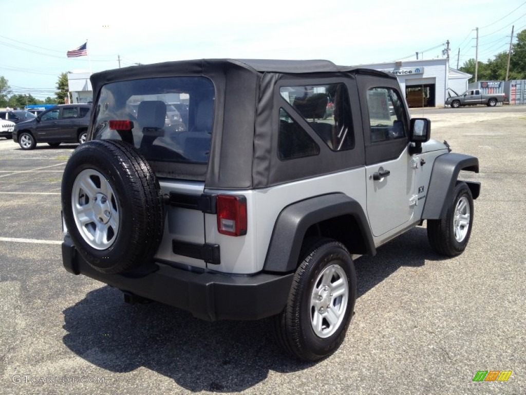 2008 Wrangler X 4x4 - Bright Silver Metallic / Dark Slate Gray/Medium Slate Gray photo #13