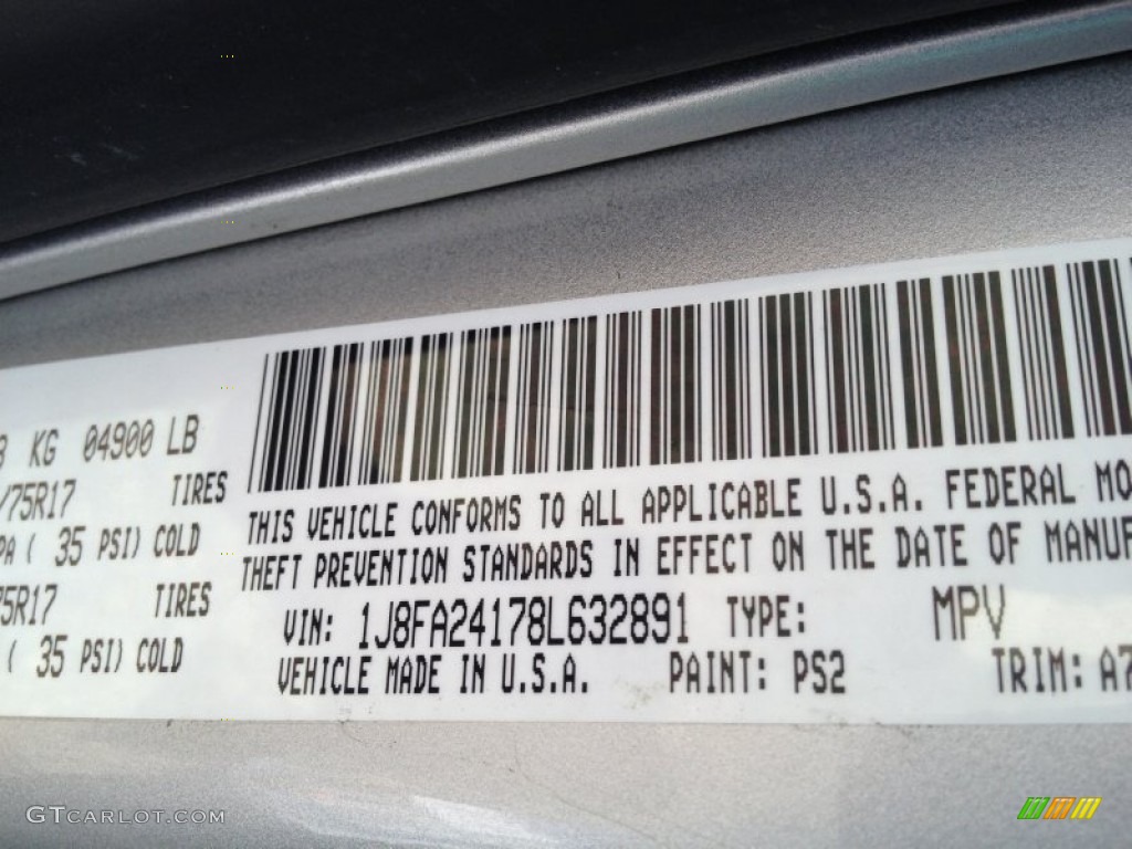 2008 Wrangler X 4x4 - Bright Silver Metallic / Dark Slate Gray/Medium Slate Gray photo #21