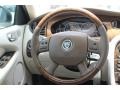 2005 Jaguar X-Type Ivory Interior Steering Wheel Photo