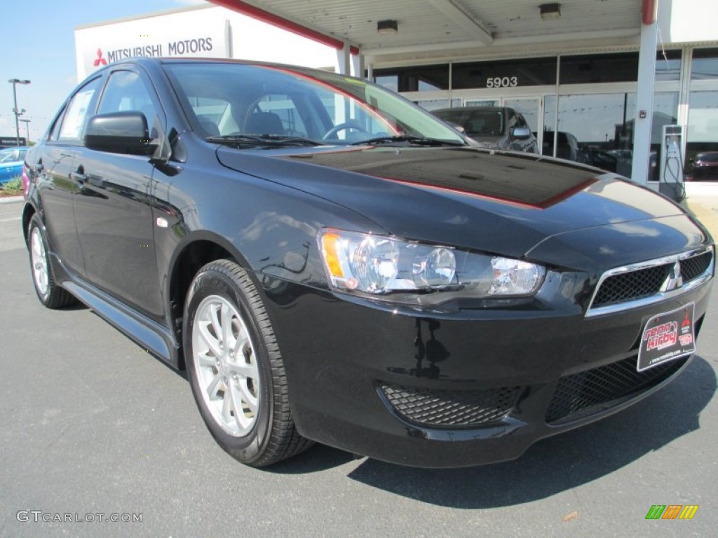 2014 Lancer ES - Tarmac Black / Black photo #1