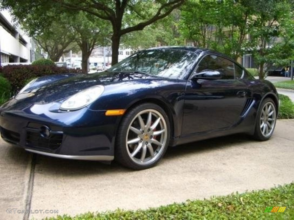 2006 Cayman S - Midnight Blue Metallic / Stone Grey photo #1