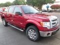 2014 Ruby Red Ford F150 XLT SuperCrew 4x4  photo #7