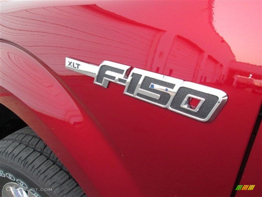 2014 F150 XLT SuperCrew 4x4 - Ruby Red / Steel Grey photo #11