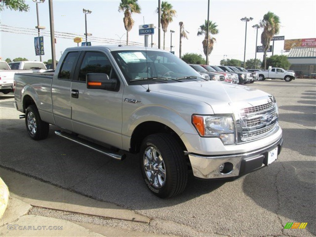 2014 F150 XLT SuperCab - Ingot Silver / Steel Grey photo #1